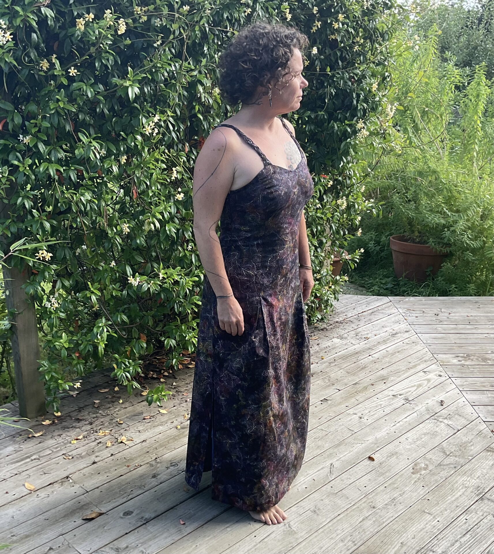 Robe bustier batik indienne