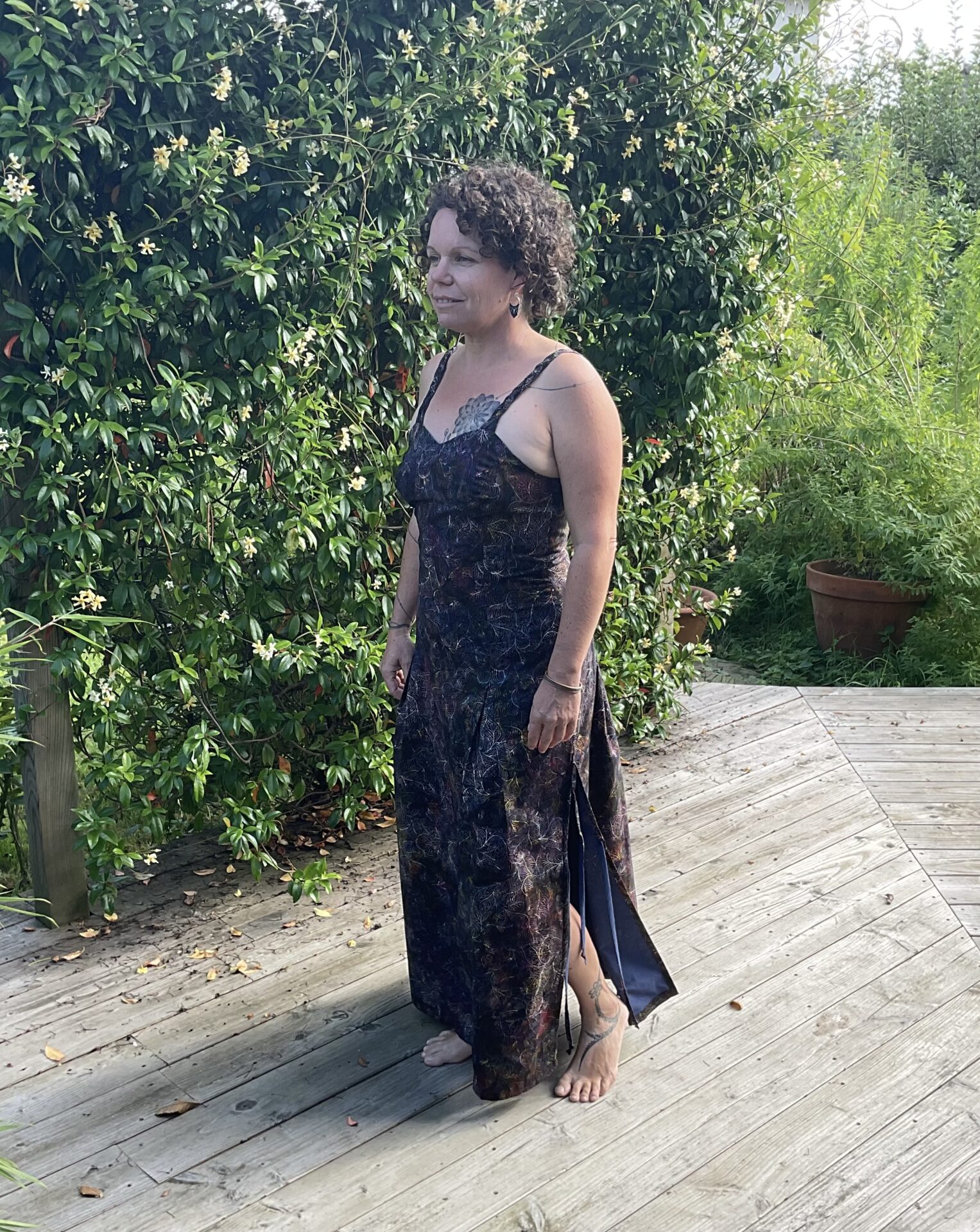 Robe bustier batik indienne