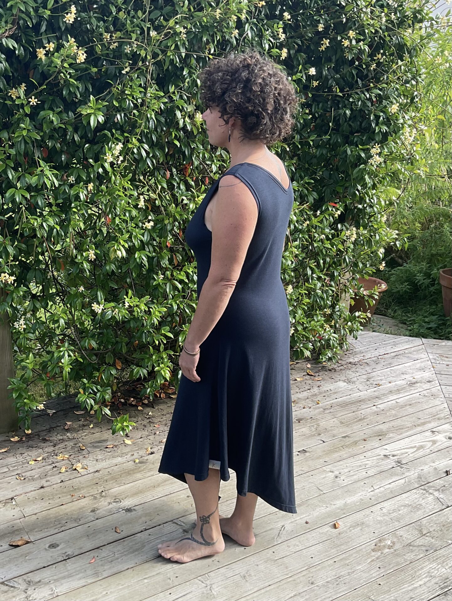 Robe décalée jersey de bambou